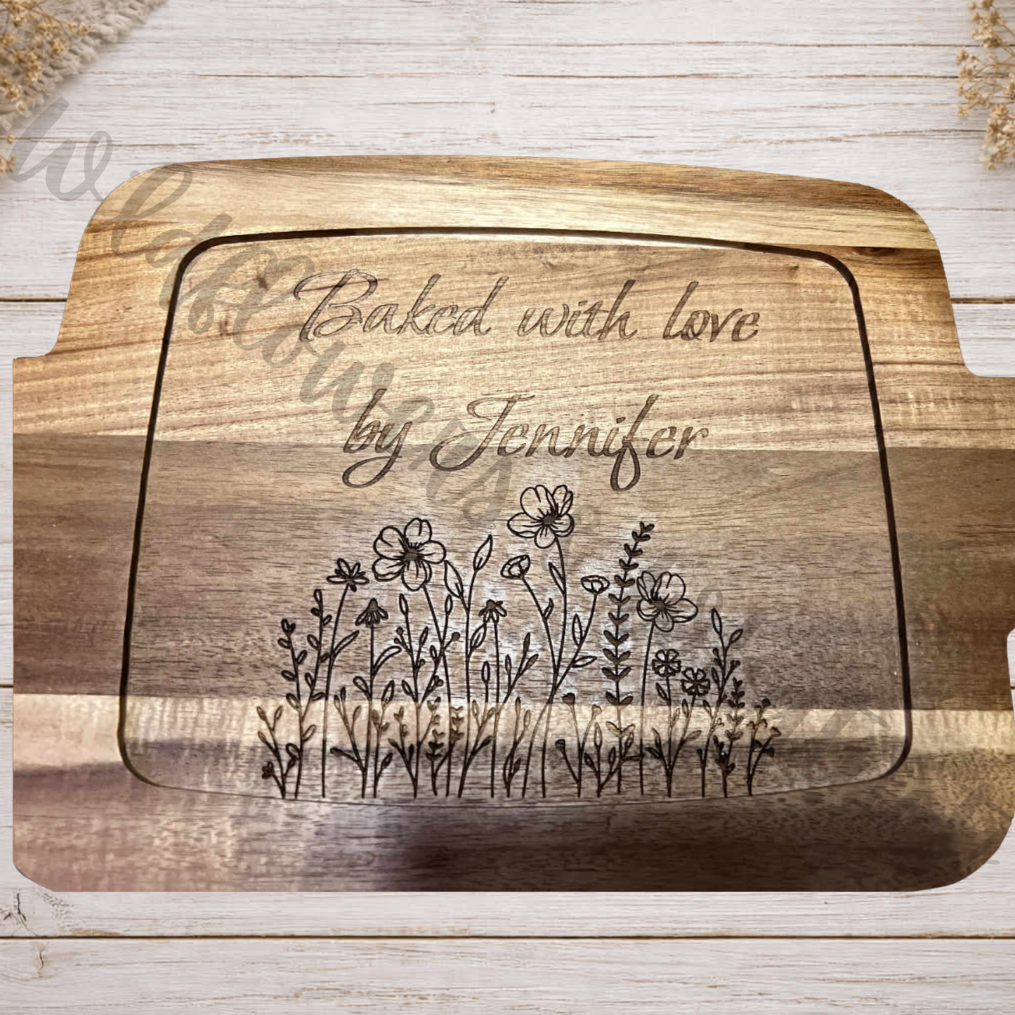 Ceramic Baking Dish with Acacia Wood Lid
