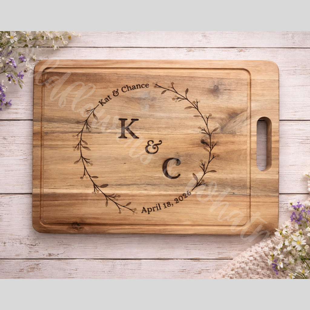 Cutting Board with Cutout Handle