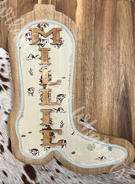 LED Light-up Cowboy/Cowgirl Boot
