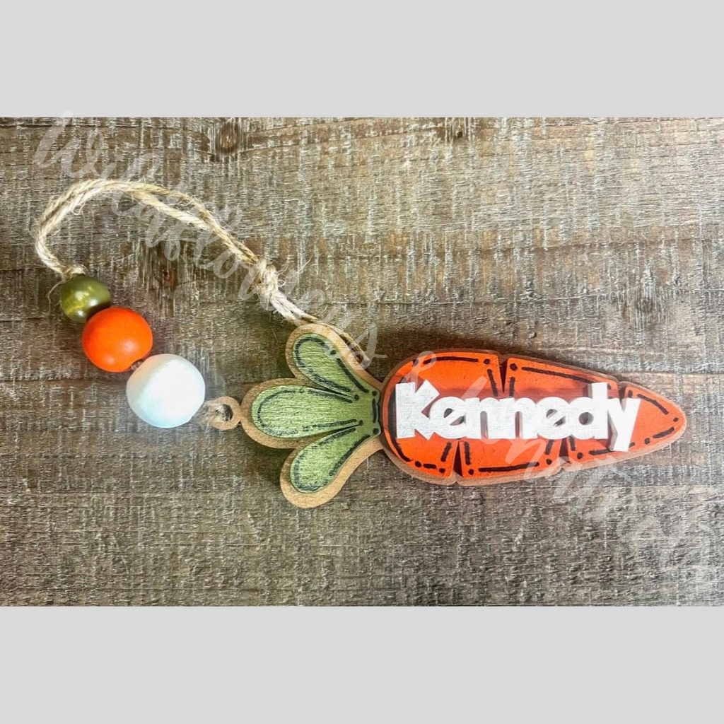 Carrot Name Tags and Gift Tags