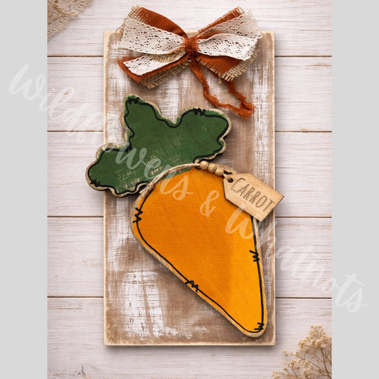 Carrot Wall Hanging Decoration