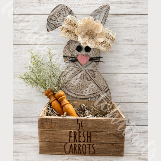 Easter Basket Bunny w/ Carrots