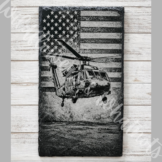 Slate Engraved Print