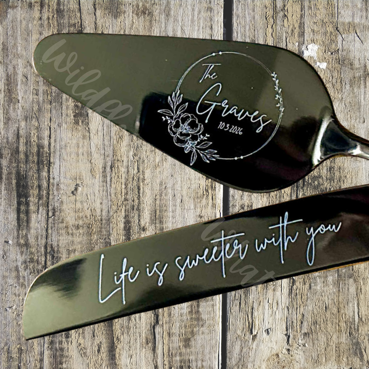 Wedding Cake Cutlery Set