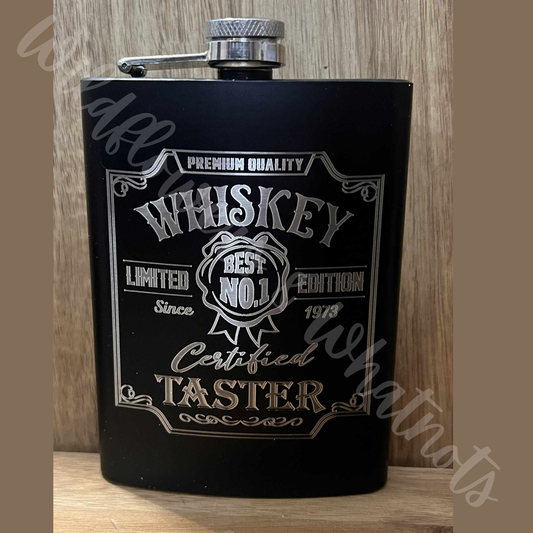 Metal Engraved Whisky Flask | Custom Gift